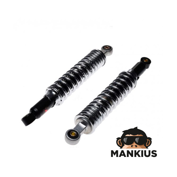 DAMPER SET, REAR SUSPENSION S51 PAIR CHROMED SPRING