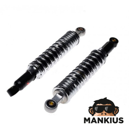 DAMPER SET, REAR SUSPENSION S51 PAIR CHROMED SPRING