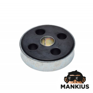 DAMPER, DRIVE SHAFT RUBBER WITH CLAMP DNEPR