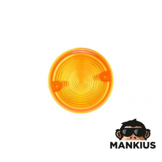 LENS, TURN SIGNAL LAMP MZ SIMSON ROUND AMBER REAR