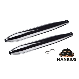 MUFFLER ASSY, JAWA 350 12V LONG 638 SET 2 PCS