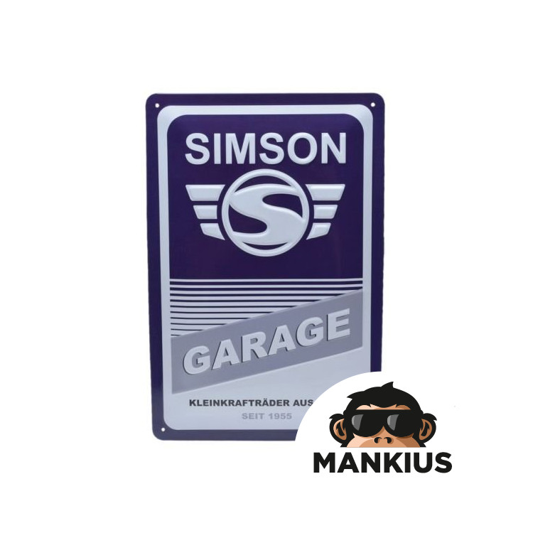 NAME BOARD, SIMSON GARAGE