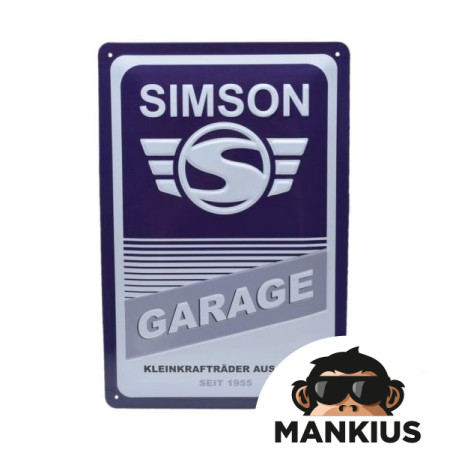 NAME BOARD, SIMSON GARAGE