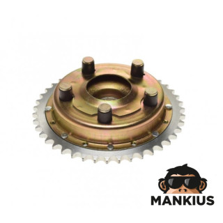 SPROCKET ASSY, REAR W/HUB WSK OLD MODEL