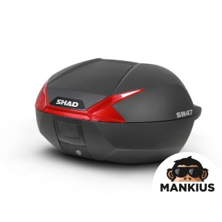 TOP CASE SHAD SH47 RED LENS
