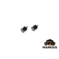 ADAPTERIS, SUKURIAMOSIOS STILVOS ATRAME M6x1 JUODAS