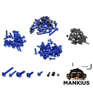 BOLT, ALUMINIUM BLUE (SET)