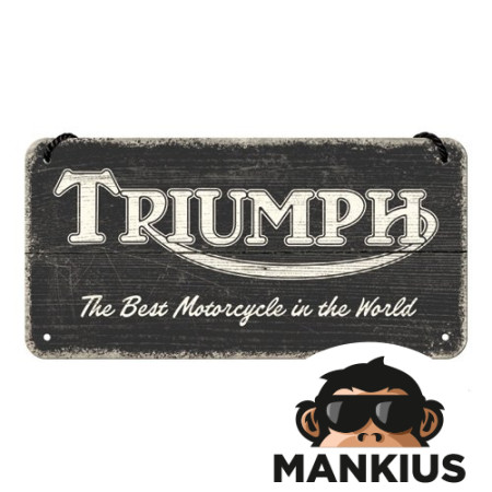 KABANTIS ŽENKLAS 10x20 TRIUMPH LOGOTIKAS JUODAS MEDIENAS 28052