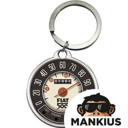 KEY RING FIAT 500 TACHO 48037