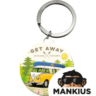 KEY RING VW BULLI LET'S GET AWAY 48027