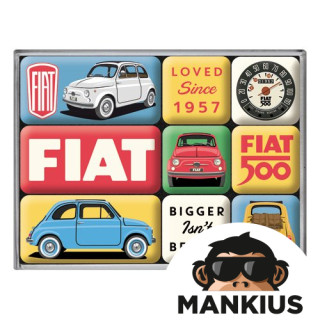 MAGNETAS FIAT 500 LOVED 9 szt. 83121