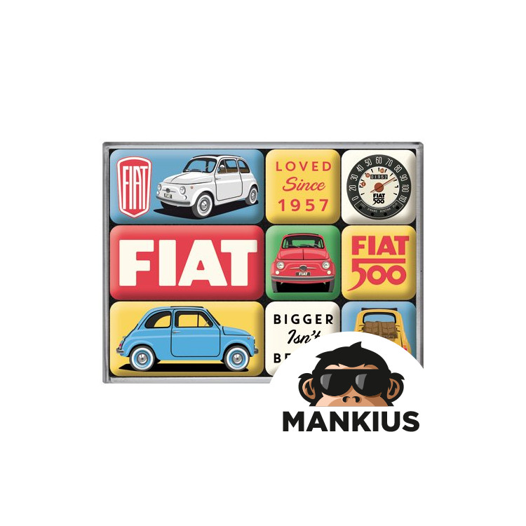 MAGNET FIAT 500 LOVED 9 szt. 83121