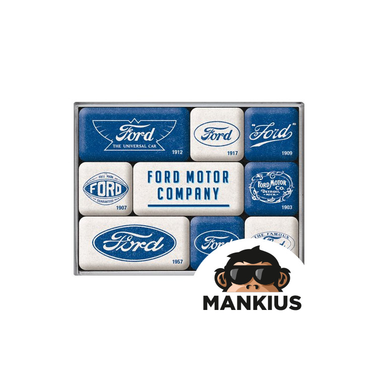 MAGNETAS FORD LOGO EVOLUTION 9 szt. 83123