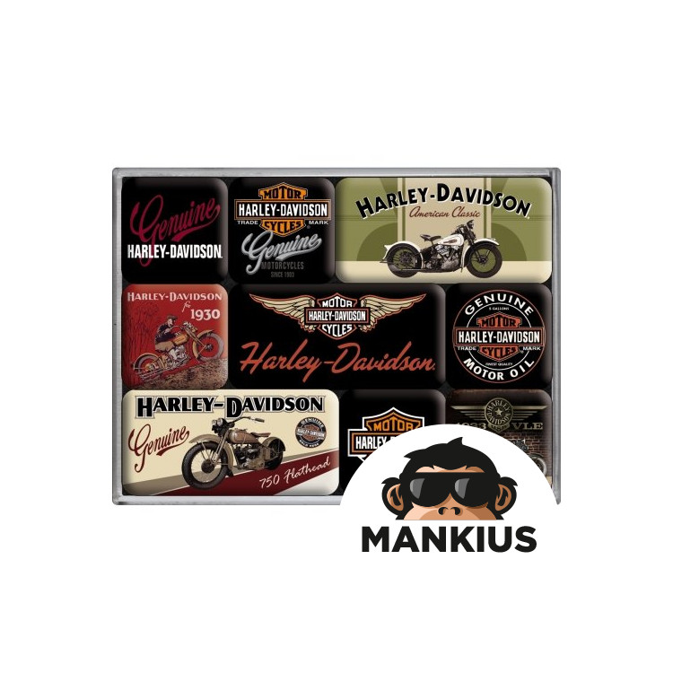 MAGNET HARLEY-DAVIDSON BIKES SET 9 PCS 83037