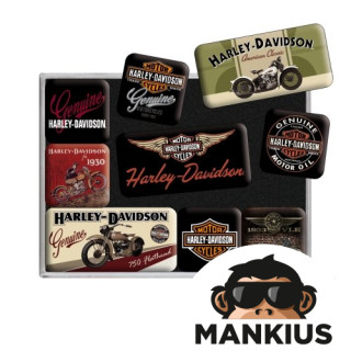 MAGNET HARLEY-DAVIDSON BIKES SET 9 PCS 83037