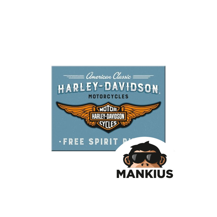 MAGNETAS HARLEY-DAVIDSON LOGOTIMAS MĖLYNAS 14375