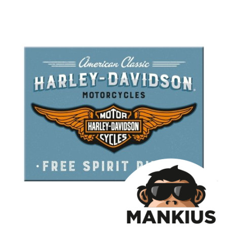 MAGNETAS HARLEY-DAVIDSON LOGOTIMAS MĖLYNAS 14375