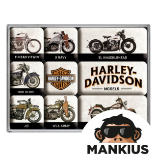 MAGNETO HARLEY-DAVIDSON MODELĖS RINKINYS 9 Vnt. 83102