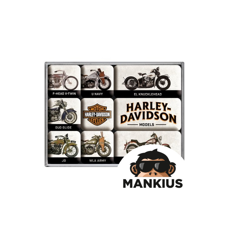 MAGNETO HARLEY-DAVIDSON MODELĖS RINKINYS 9 Vnt. 83102