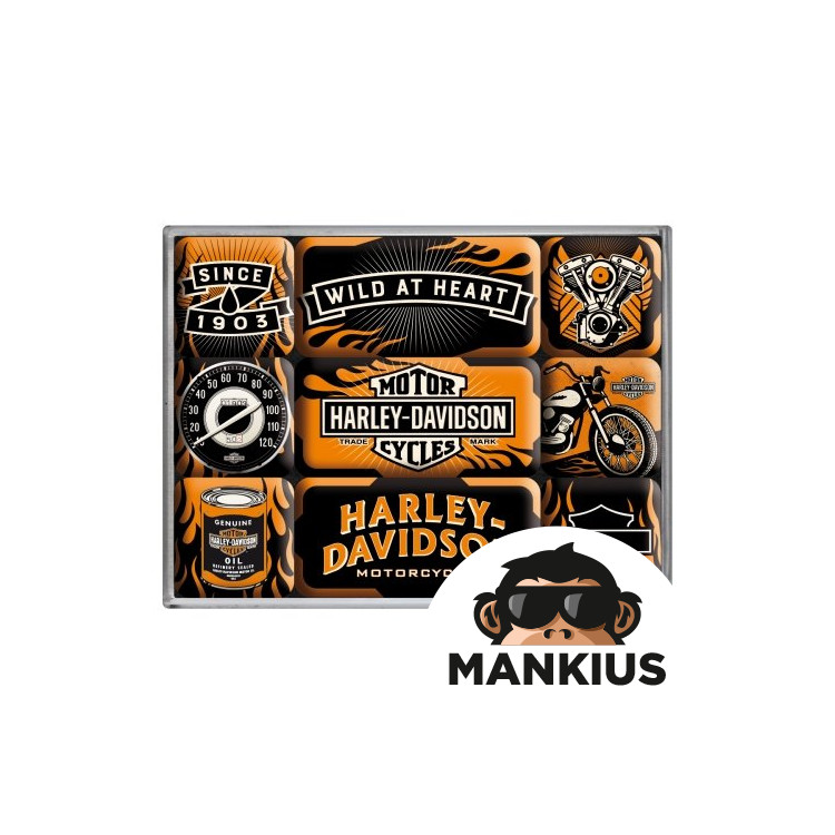 MAGNET HARLEY-DAVIDSON WILD SET 9 PCS 83096