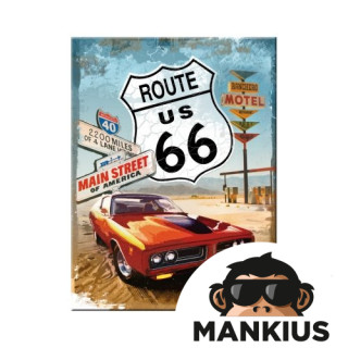 MAGNET ROUTE 66 RED CAR 14229