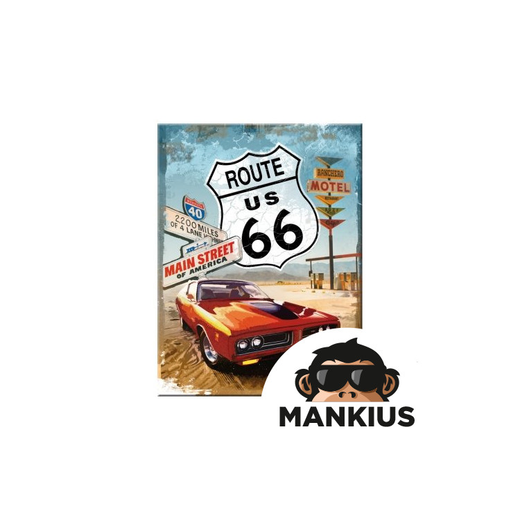 MAGNET ROUTE 66 RED CAR 14229