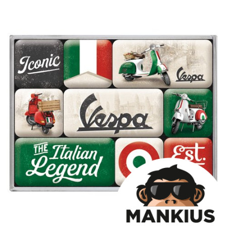 MAGNET VESPA ITALIAN LEGEND 9 PCS 83125