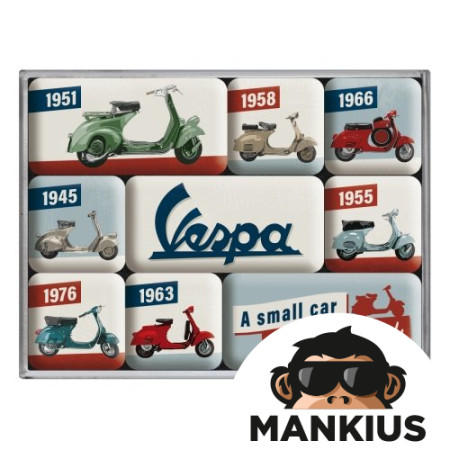 MAGNET VESPA MODEL CHART SET 9 PCS 83110