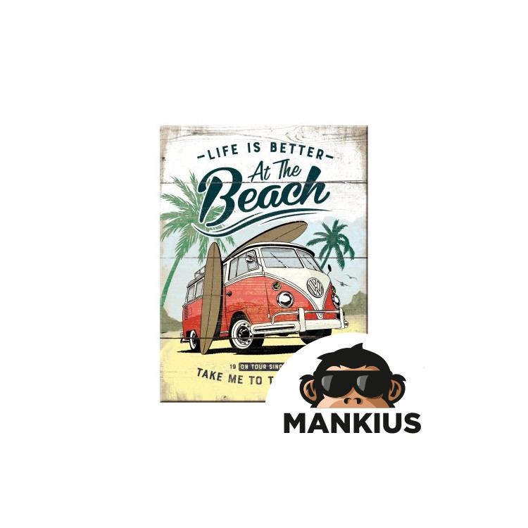 MAGNET VW BULLI BEACH 14376