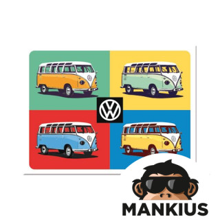 MAGNET VW BULLI POP ART 14388