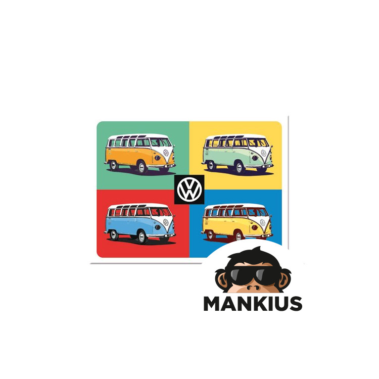 MAGNET VW BULLI POP ART 14388