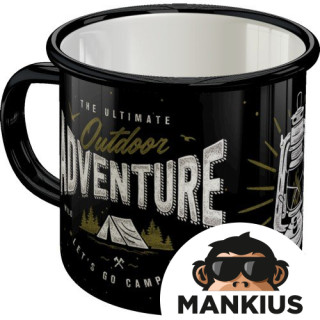 MUG ENAMEL OUTDOOR ADVENTURE 43223