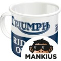 MUG ENAMEL TRIUMPH RIDERS 43228