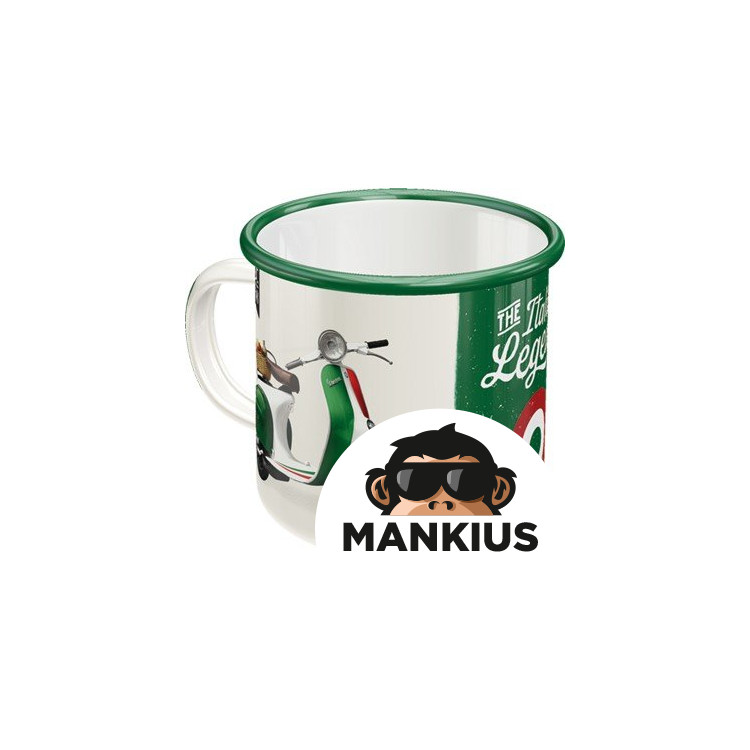 MUG ENAMEL VESPA ITALIAN 43229