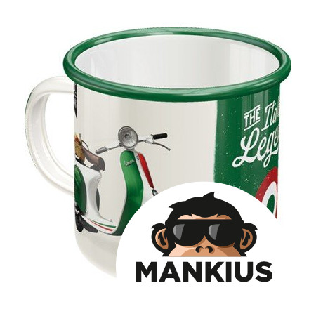 MUG ENAMEL VESPA ITALIAN 43229