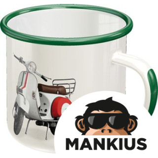 MUG ENAMEL VESPA ITALIAN 43229