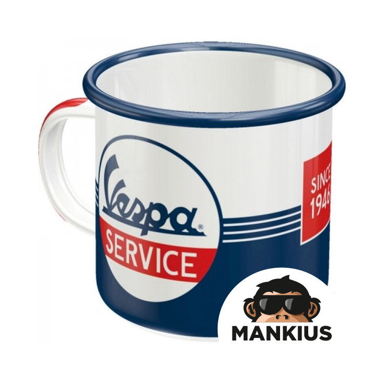 MUG ENAMEL VESPA SERVICE 43214