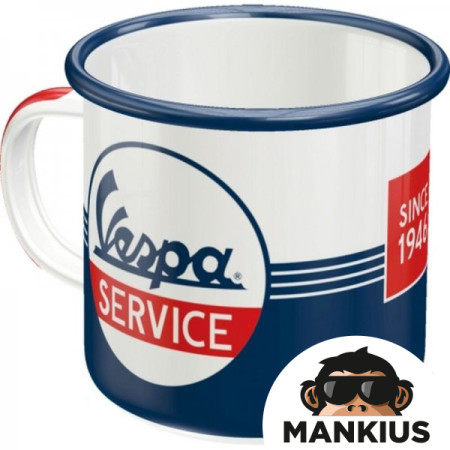 MUG ENAMEL VESPA SERVICE 43214