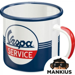 MUG ENAMEL VESPA SERVICE 43214