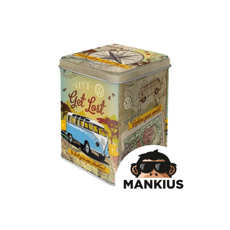 TEA BOX VW BULLI LETS GET LOST 31306