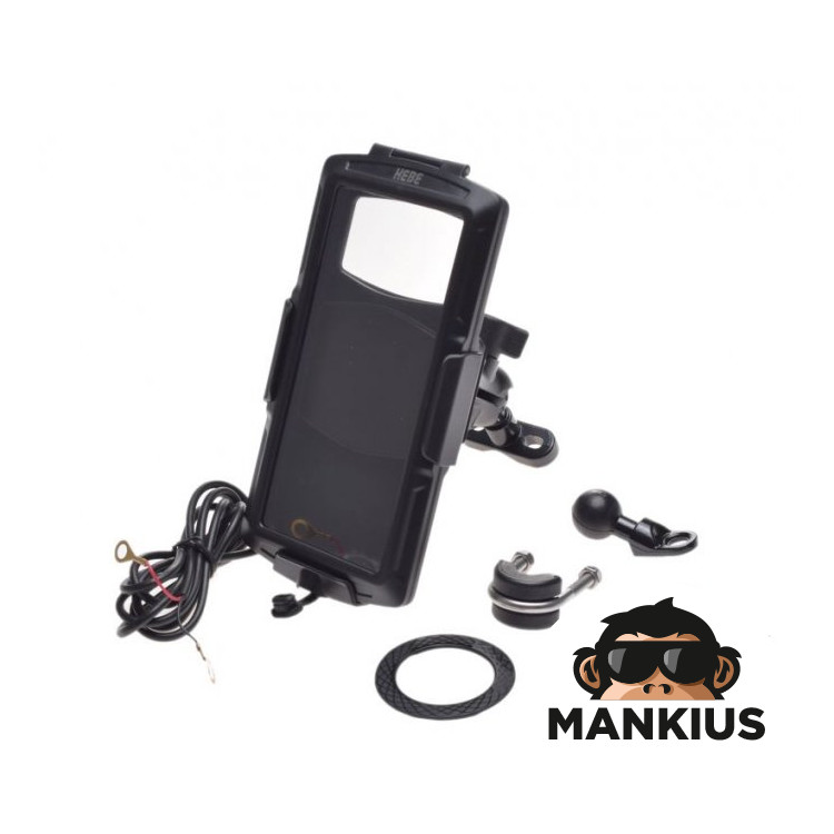 TELEPHONE BRACKET WITH HANDLEBAR CLAMP