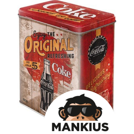 TIN BOX L COCA-COLA ORGINAL COKE 30155