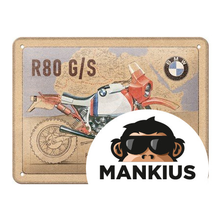 TIN SIGN 15X20 BMW R80GS PARIS DAKAR 26264