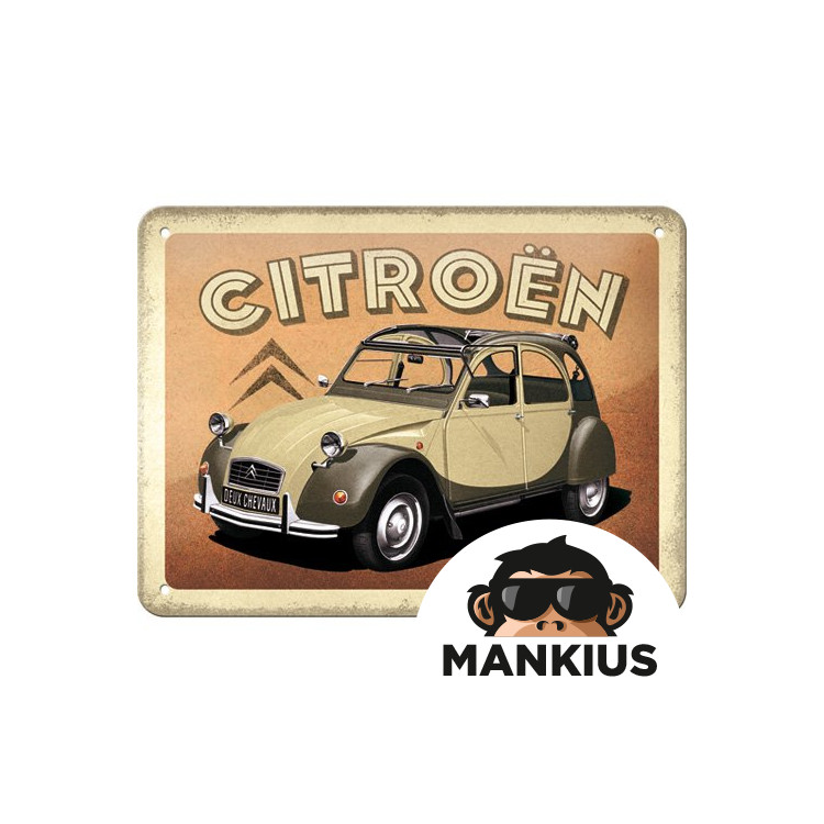 TIN SIGN 15X20 CITROEN 2CV 26257