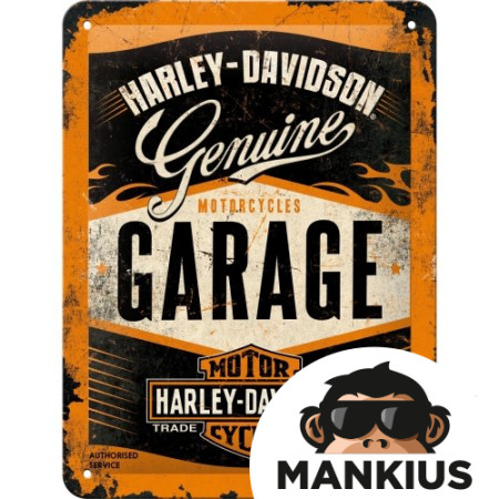 TIN SIGN 15X20 HARLEY-DAVIDSON GARAGE 26178