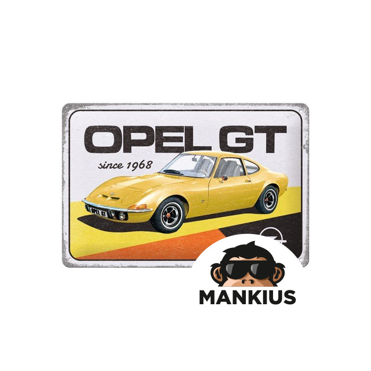 TIN SIGN 20x30 OPEL GT 22334