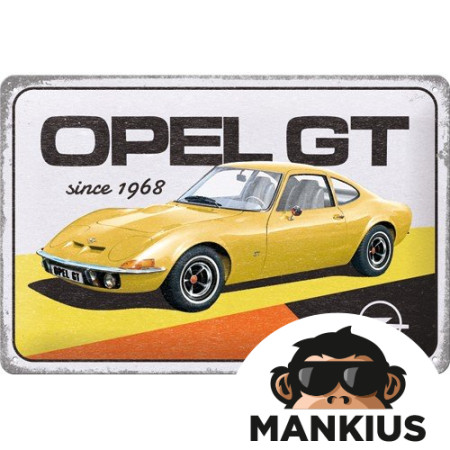 TIN SIGN 20x30 OPEL GT 22334