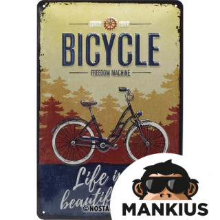 TIN SIGN 20x30 BICYCLE RIDE 22293