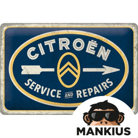 TIN SIGN 20x30 CITROEN SEWRVICE 22328