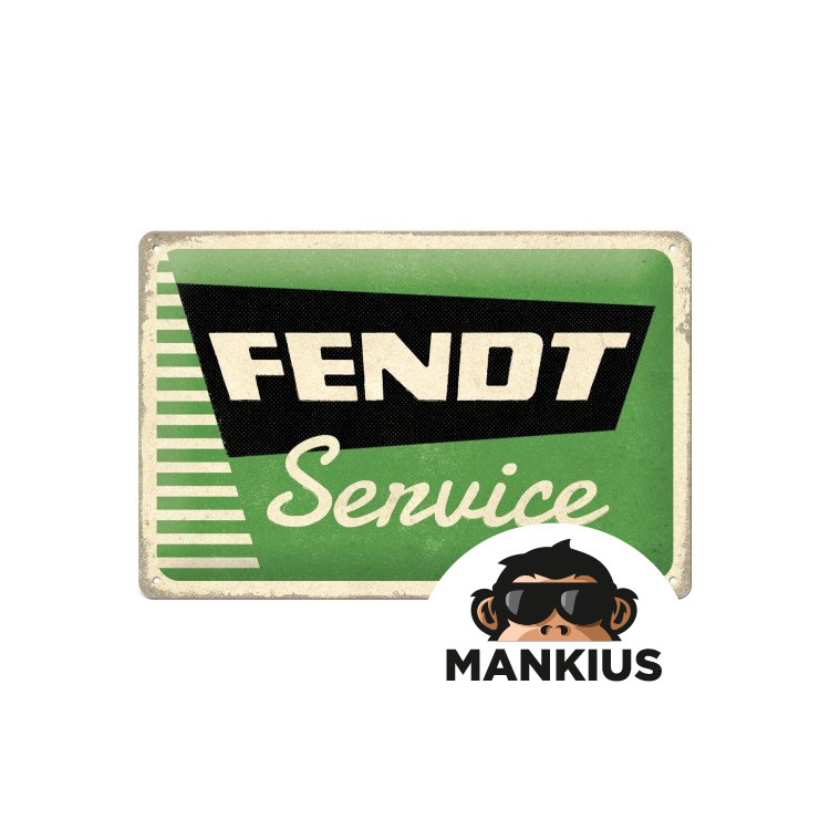 TIN SIGN 20x30 FENDT SERVICE 22344